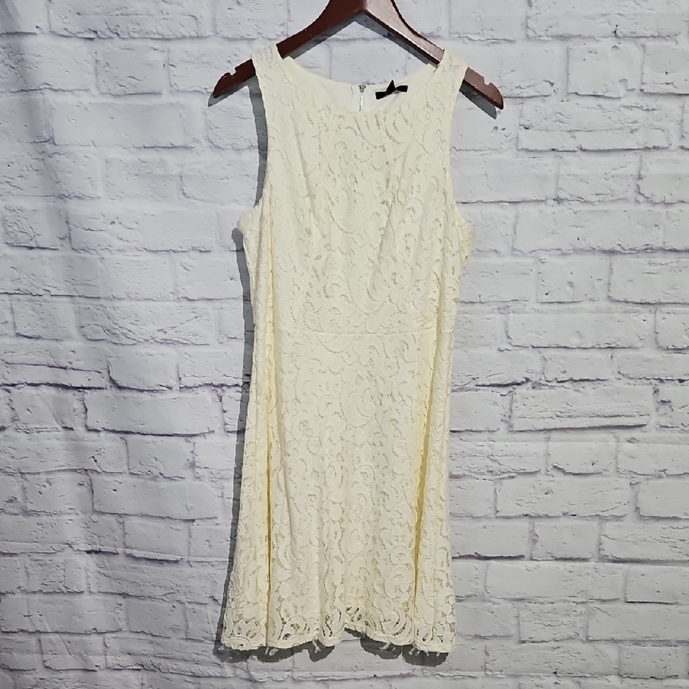 Apt. 9 Elegant Cream Lace Mini Dress